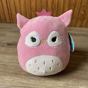 Squishmallow Kellytoy 8” Pink Bri The Owl 8 Inch New  Tags Gift Series 27